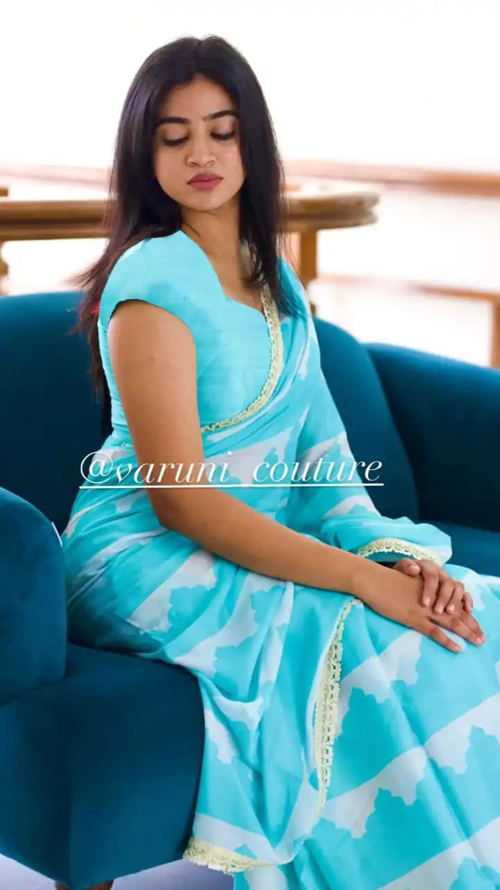 JR 551 Sky Blue Color Fancy Sky Blue Color Printed Georgette Saree Casual, Party Wear, Wedding, Events Etc. Expected Delivery 4-6 Working Days 1349/- | Sarees, Bollywood Sarees, Creative Sarees, Designer Sarees, Embroidered Sarees, Ethnic Saree, Modern Digital sarees, Party Wear Sarees