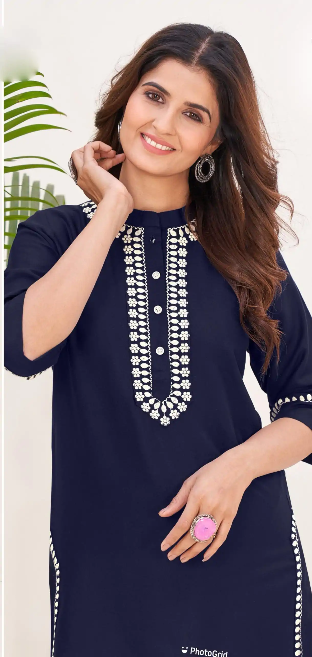 INLI Zia Black Color Heavy Rayon With Embroidery work Kurti Casual, Wedding, Party, Festive, Events Etc. Expected Delivery 4-6 Working Days @1299/- | Kurti, Bollywood Kurti, Creative Kurtis, Designer Kurti, Party Wear Kurti, Selfie Kurti