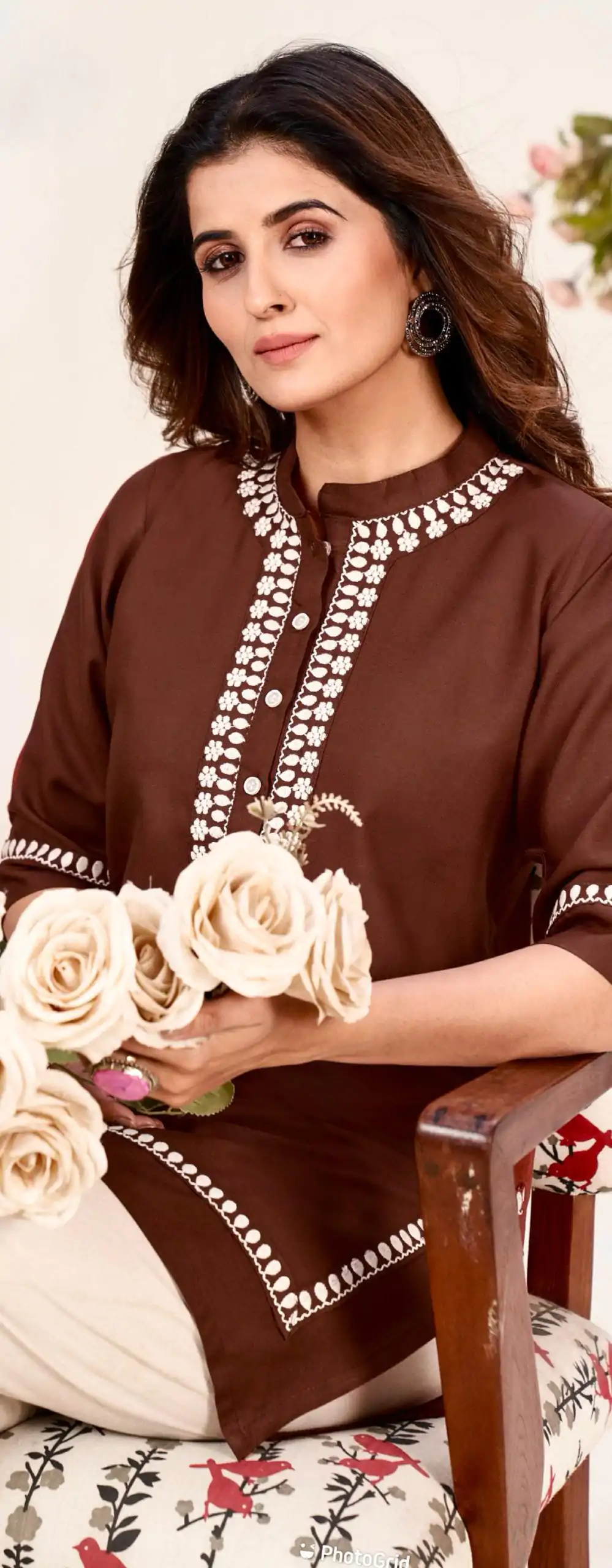 INLI  Zia  Maroon Color Rayon With Embroidery work Kurti Casual, Wedding, Party, Festive, Events Etc. Expected Delivery 4-6 Working Days @1299/- | Kurti, Bollywood Kurti, Creative Kurtis, Designer Kurti, Party Wear Kurti, Selfie Kurti