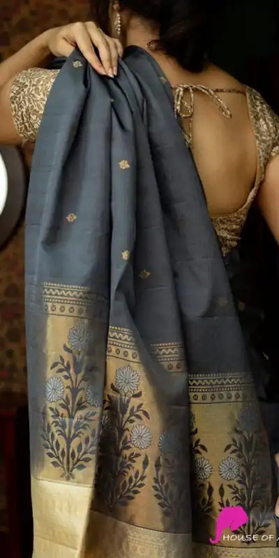 KP 2066 Grey Color Lichi Silk Jacquard Work Fancy Saree Casual, Party Wear, Wedding, Events Etc. Expected Delivery 4-6 Working Days @1399/- | Sarees, Bollywood Sarees, Creative Sarees, Designer Sarees, Embroidered Sarees, Ethnic Saree, Modern Digital sarees, Party Wear Sarees