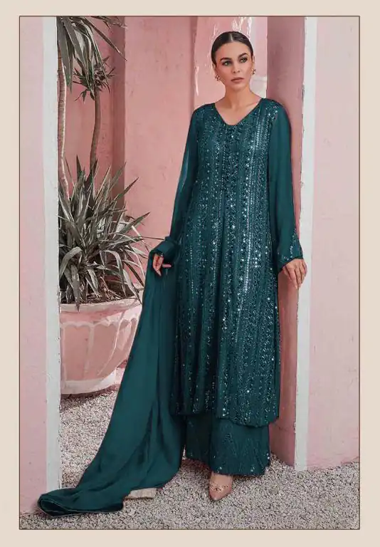 DS 001255 Stone Green Color Georgette Embroidered Straight Pakistani Salwar Suit Wedding, Festive, Events Etc. Expected Delivery 4-6 Working Days @1949/- | Salwar suit, Designer Suits, Casual Suits, Creative suits, Palazzo Suits, Party Wear Suits, Patiala Suits, Straight Suits