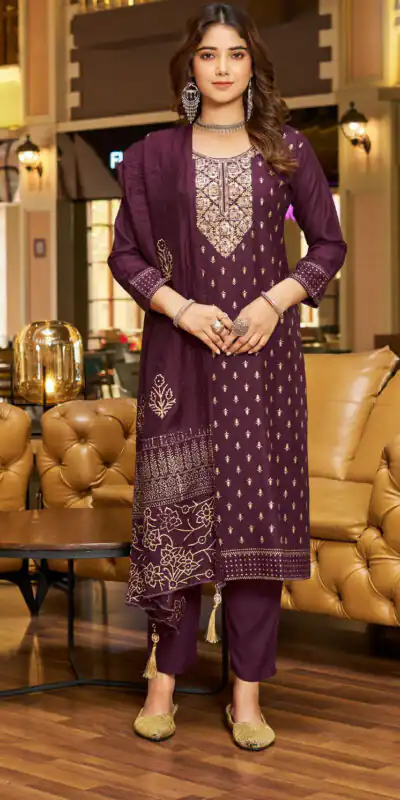 INLI Jasmin 3 Purple Color Rayon Embroidery Work Printed Kurti Casual, Wedding, Party, Festive, Events Etc. Expected Delivery 4-6 Days @1849/- | Kurti, Bollywood Kurti, Creative Kurtis, Designer Kurti, Party Wear Kurti, Selfie Kurti