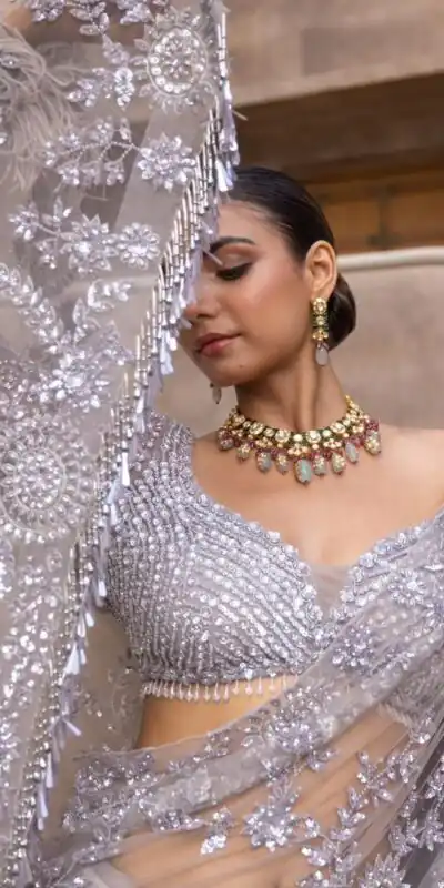 DF 3395 Grey Color Mono Net Sequins Embroidery work Saree Casual, Wedding, Festive, Events Etc. Expected Delivery 4-6 Working Days @1799/- | Sarees, Bollywood Sarees, Creative Sarees, Designer Sarees, Embroidered Sarees, Ethnic Saree, Modern Digital sarees, Party Wear Sarees