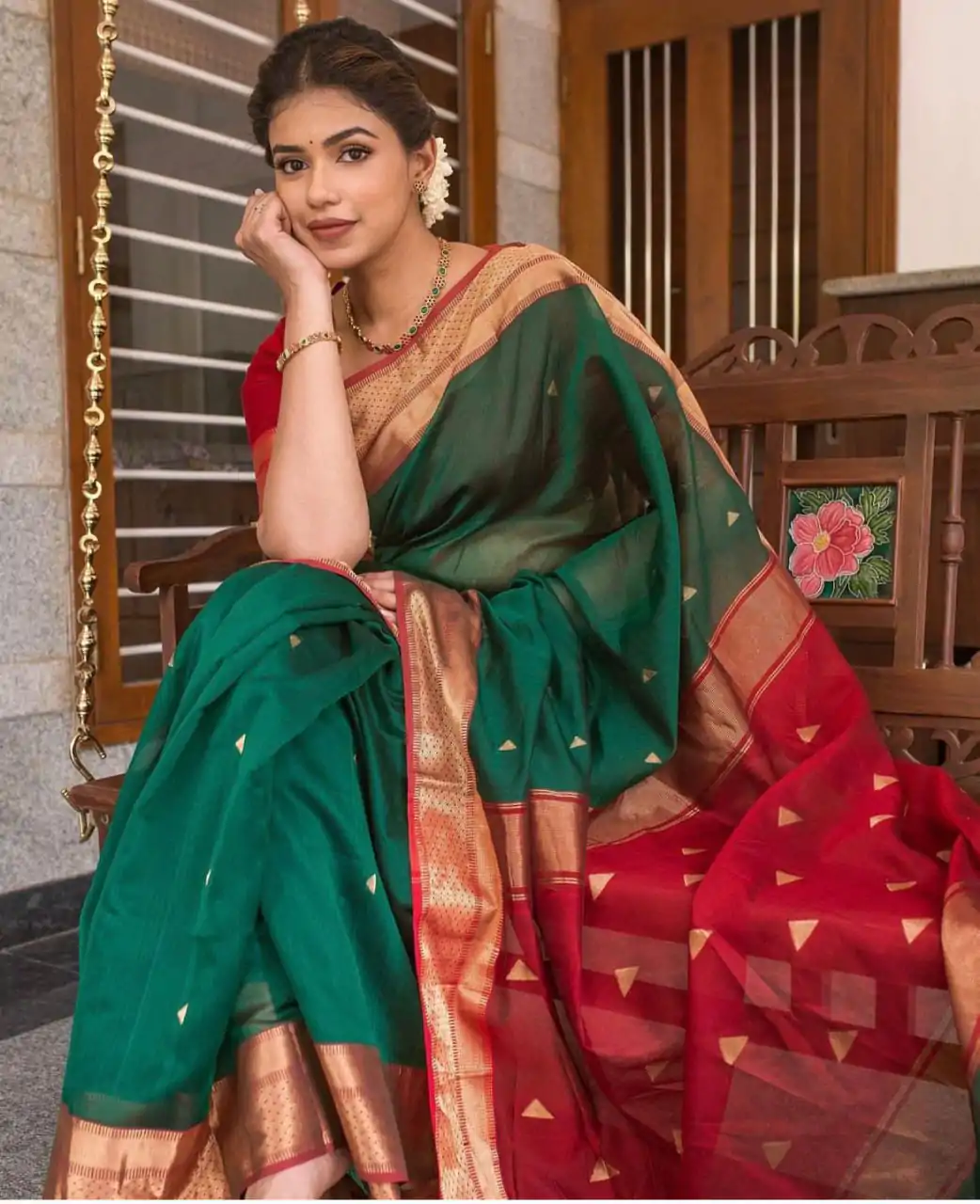 DDF Triveni Green Color Banarasi Soft Silk Ordinary Design Saree Casual, Party Wear, Wedding, Events, Etc. Expected Delivery 4-6 Working Days 1499/- | Sarees, Bollywood Sarees, Creative Sarees, Designer Sarees, Embroidered Sarees, Ethnic Saree, Modern Digital sarees, Party Wear Sarees