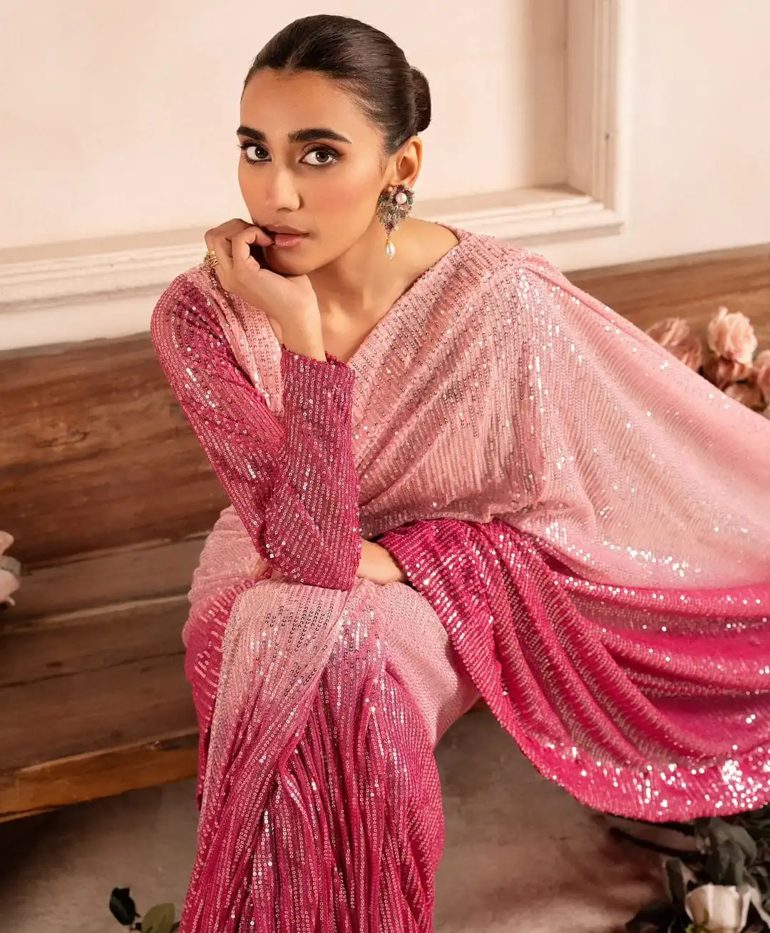 DF 3399 Baby Pink Color Sequins Embrodery Work saree Casual, Party Wear, Wedding, Events Etc. Expected Delivery 4-6 Working Days 1999/- | Sarees, Bollywood Sarees, Creative Sarees, Designer Sarees, Embroidered Sarees, Ethnic Saree, Modern Digital sarees, Party Wear Sarees