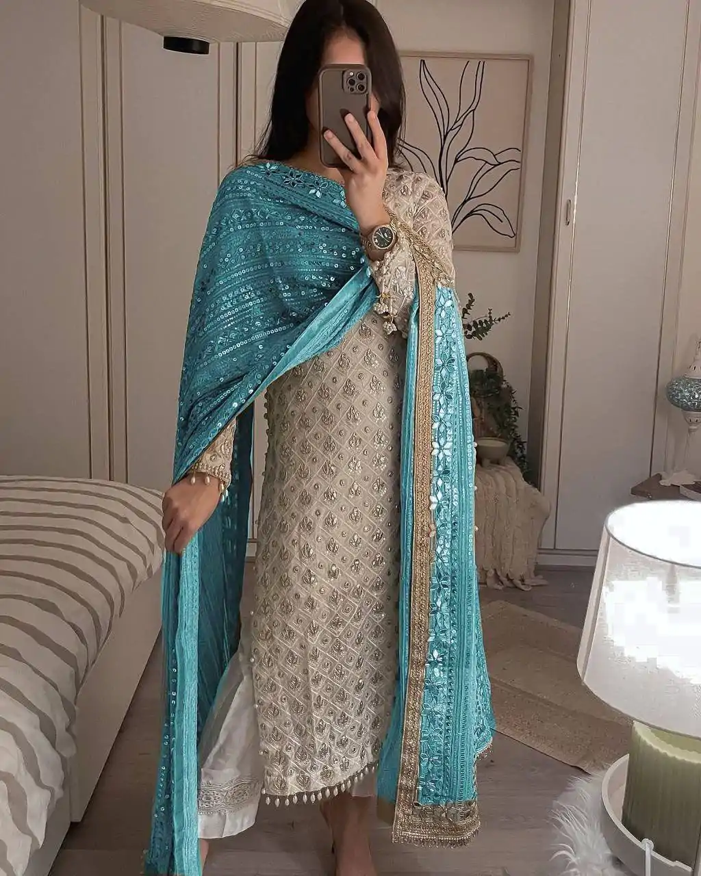 LG 1816 White Color Sequence Work Salwar Suit With Sky blue Dupatta Casual, Wedding, Festive, Events Etc. Expected Delivery 4-6 Working Days @2349/- | Salwar suit, Designer Suits, Casual Suits, Creative suits, Party Wear Suits, Patiala Suits, Straight Suits