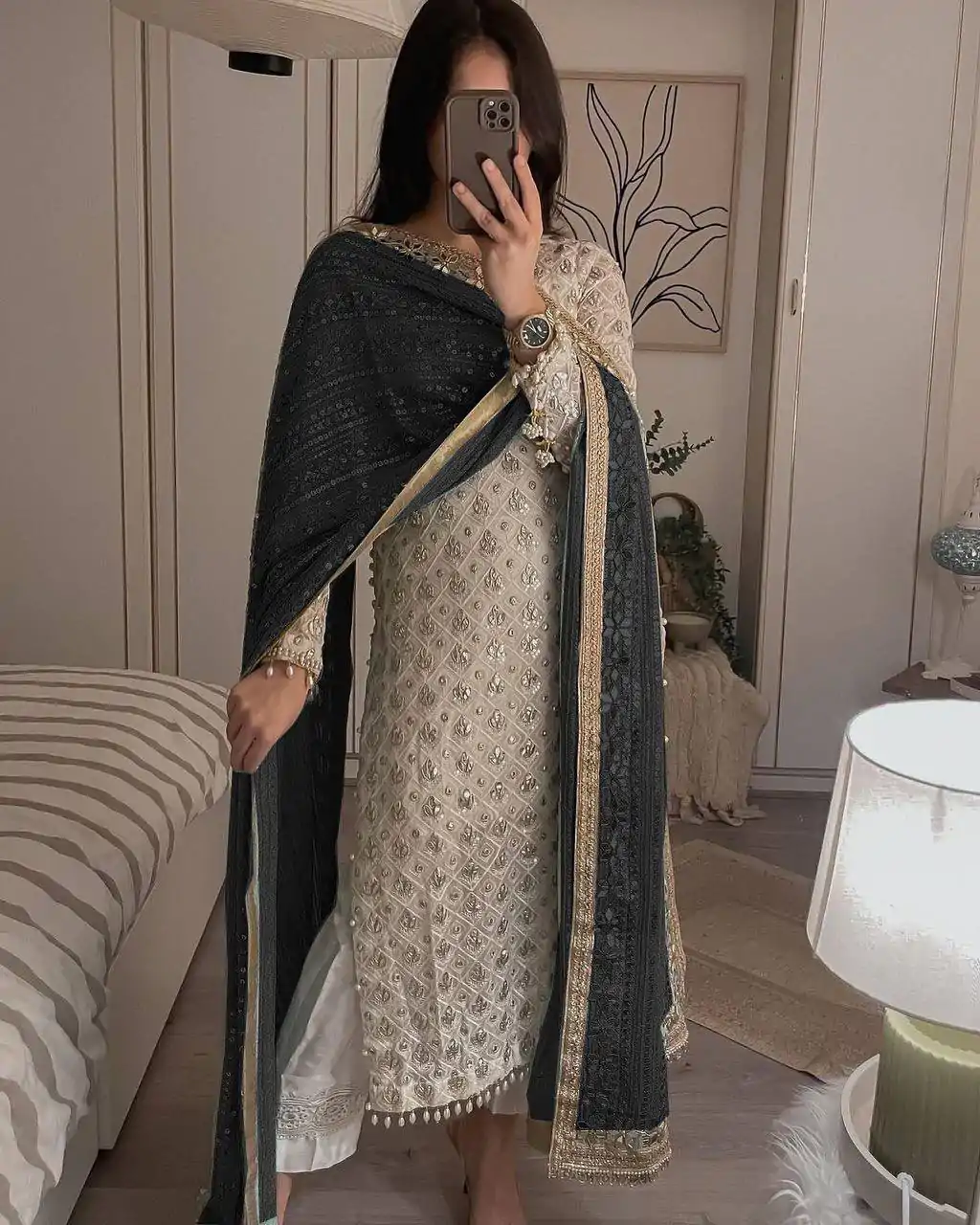 LG 1816 White Color Sequence Work Salwar Suit With Black Dupatta Casual, Wedding, Festive, Events Etc. Expected Delivery 4-6 Working Days @2349/- | Salwar suit, Designer Suits, Casual Suits, Creative suits, Party Wear Suits, Patiala Suits, Straight Suits