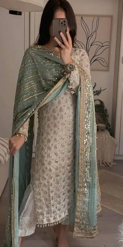 LG 1816 White Color Sequence Work Salwar Suit With Green Dupatta Casual, Wedding, Festive, Events Etc. Expected Delivery 4-6 Working Days @2349/- | Salwar suit, Designer Suits, Casual Suits, Creative suits, Party Wear Suits, Patiala Suits, Straight Suits