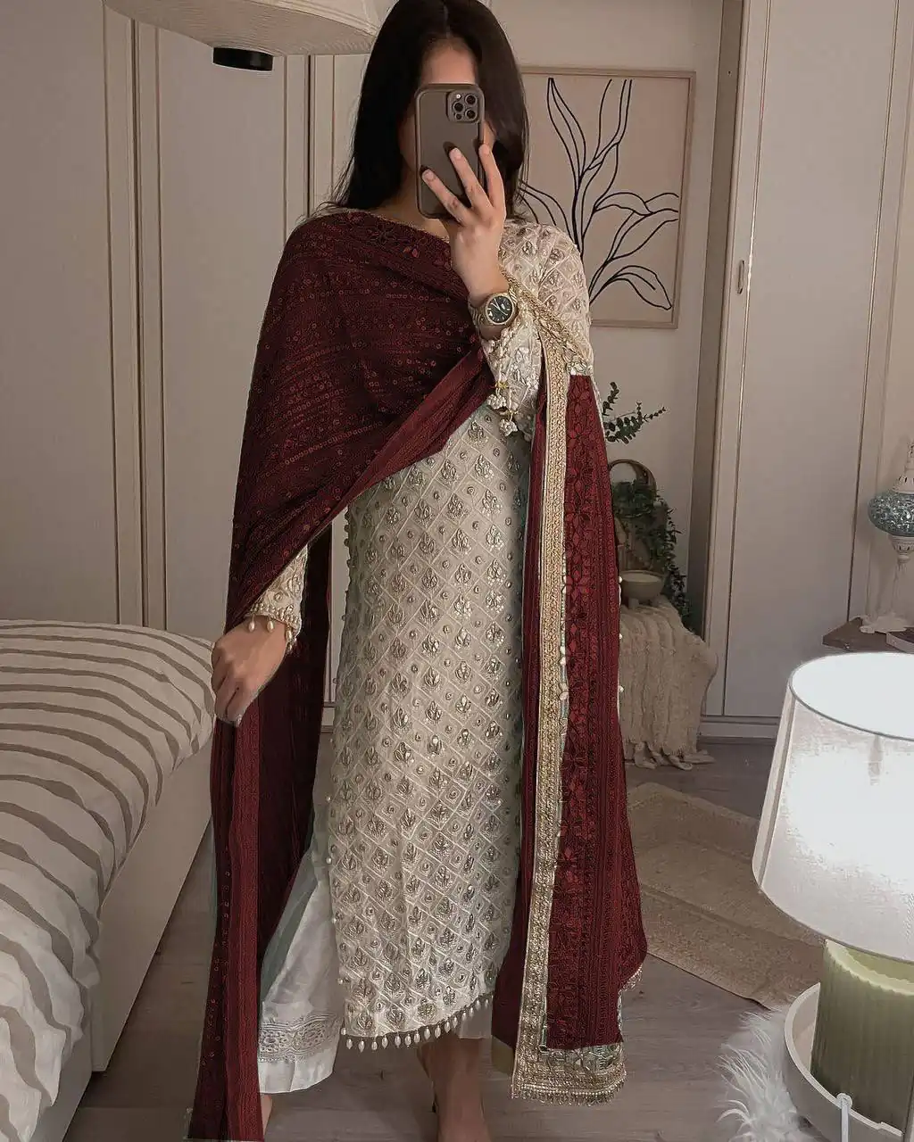 LG 1816 White Color Sequence Work Salwar Suit With Maroon Dupatta Casual, Wedding, Festive, Events Etc. Expected Delivery 4-6 Working Days @2349/- | Salwar suit, Designer Suits, Casual Suits, Creative suits, Party Wear Suits, Patiala Suits, Straight Suits