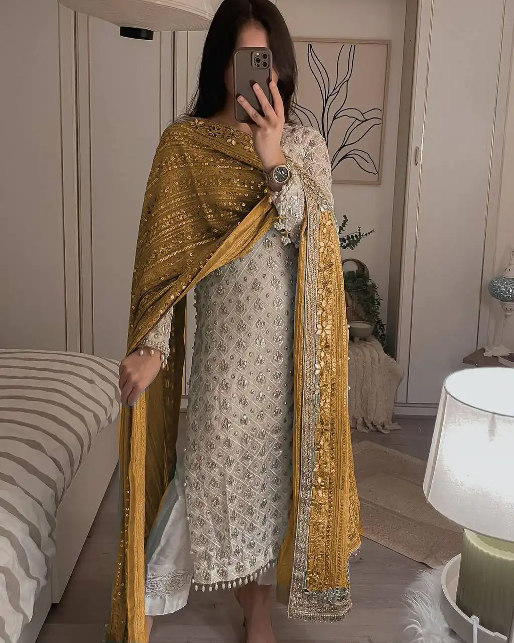 LG 1816 White Color Sequence Work Salwar Suit With Yellow Dupatta Casual, Wedding, Festive, Events Etc. Expected Delivery 4-6 Working Days @2349/- | Salwar suit, Designer Suits, Casual Suits, Creative suits, Party Wear Suits, Patiala Suits, Straight Suits