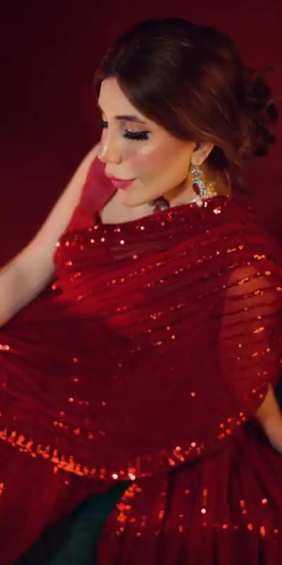 JR 601 Red Color Georgette Embroidery Sequence Work Casual, Party Wear, Wedding, Events Etc. Expected Delivery 4-6 Working Days @1699/- | Sarees, Bollywood Sarees, Creative Sarees, Designer Sarees, Embroidered Sarees, Ethnic Saree, Modern Digital sarees, Party Wear Sarees