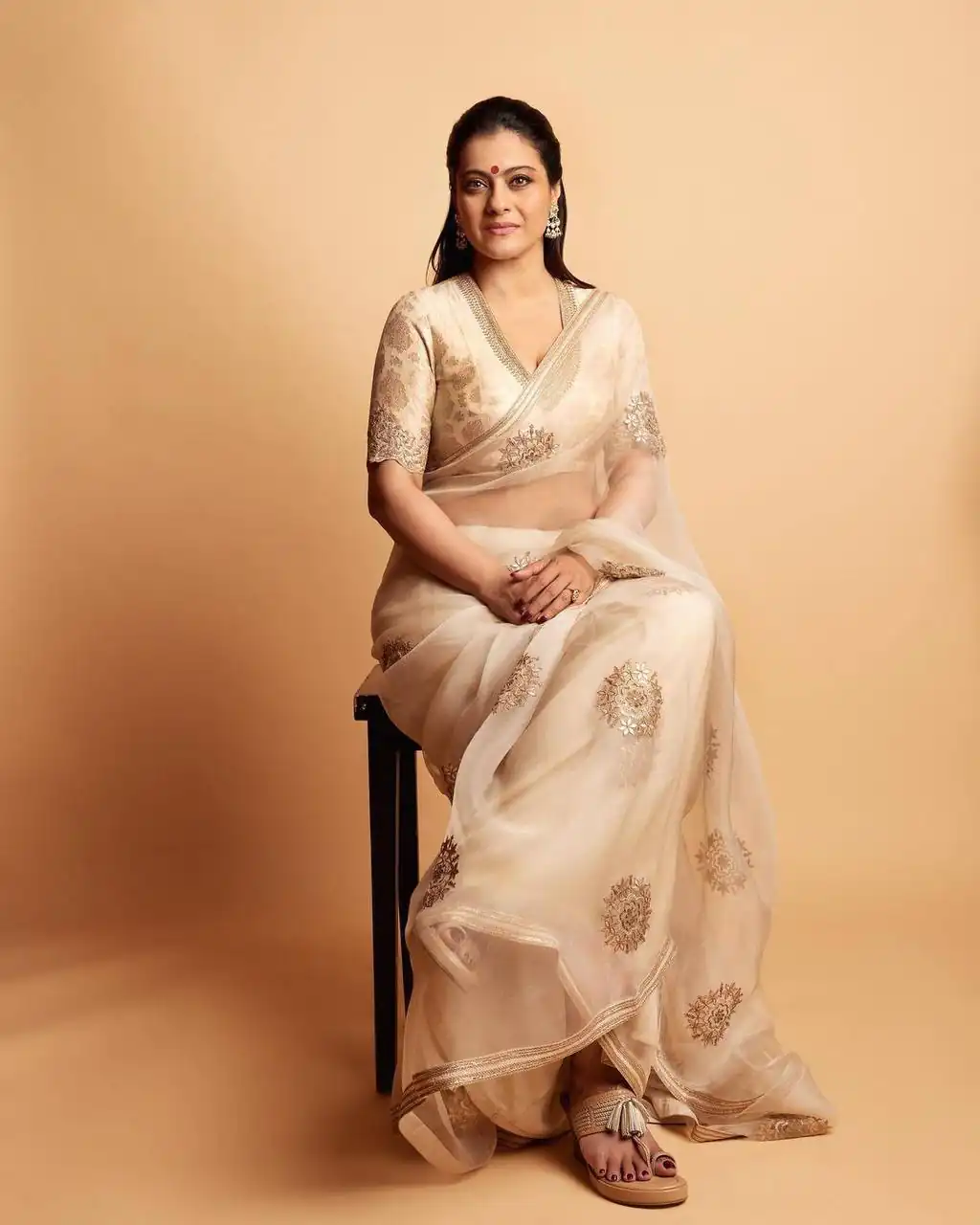 BT 1170 Cream Saree : Georgette Work : Embroidery With Sequence Work, Blouse : Banglory Silk Traditional Wear, Wedding Wear, Events Etc.@2099/- | Sarees, Bollywood Sarees, Creative Sarees, Designer Sarees, Embroidered Sarees, Modern Digital sarees