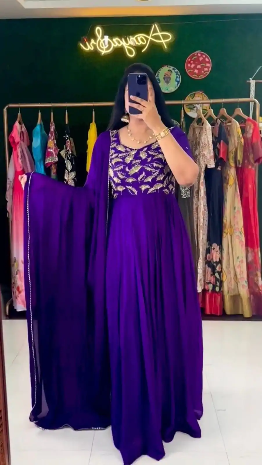 RTC 5669 Violet  Color Georgette Embroidery Sequence Work Gown Casual, Wedding, Party, Festive, Events Etc. Expected Delivery 4-6 Working Days @1999/- | Gowns, Bollywood Gowns, Creative Gowns, Designer Gowns, Embroidered Gowns, Party Wear Gowns