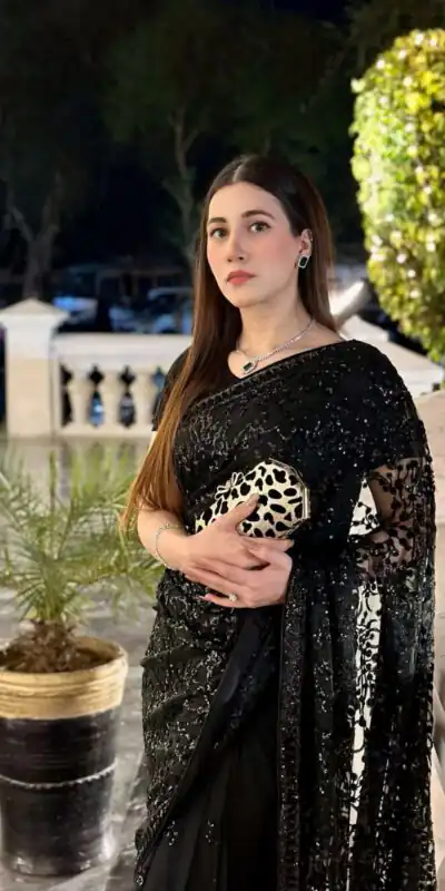 JR 594 Black Color Georgette Embroidery Sequence work Saree Casual, Wedding, Festive, Events Etc. Expected Delivery 4-6 Working Days @1649/- | Sarees, Bollywood Sarees, Creative Sarees, Designer Sarees, Embroidered Sarees, Ethnic Saree, Modern Digital sarees, Party Wear Sarees