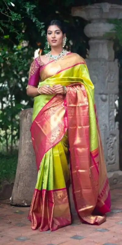 KP 4018 Green Color Soft Lichi Silk Jacquard Work Saree Casual, Party Wear, Wedding, Events Etc. Expected Delivery 4-6 Working Days @1499/- | Sarees, Bollywood Sarees, Creative Sarees, Designer Sarees, Embroidered Sarees, Ethnic Saree, Modern Digital sarees, Party Wear Sarees