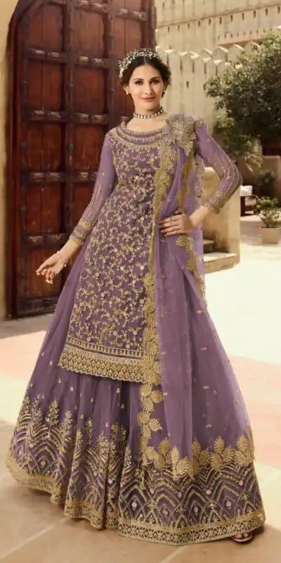 S 15030 Light Purple Color Georgette Soft Net Sequence Embroidery Work Lehenga Choli Wedding, Party, Events Etc. Expected Delivery 4-6 Working Days @2299/- | Lehenga, Bollywood Lehenga, Creative Lehenga, Designer Lehenga, Embroidered Lehenga, Party Wear Lehenga
