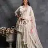 Majestic Trendy White Color Party Wear Sharara Suit