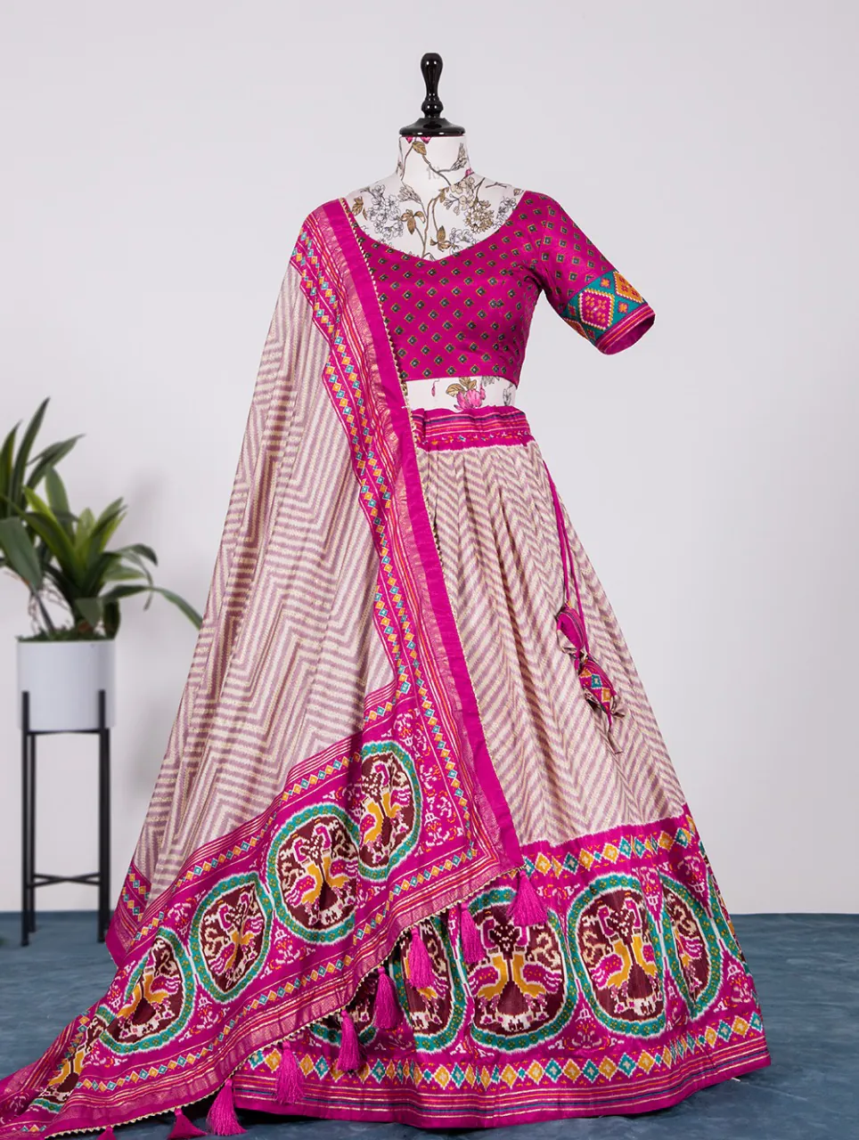 LNB1639 Pink Color Lehenga : Dola Silk Blouse : Georgette Work : Foil Work Traditional Wear, Festive, Wedding, Events @2299/- | Lehenga, Bollywood Lehenga, Creative Lehenga, Designer Lehenga, Embroidered Lehenga, Party Wear Lehenga