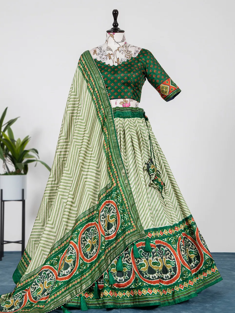 LNB 1639 Green Color Lehenga : Dola Silk Blouse : Georgette Work : Foil Work Traditional Wear, Festive, Wedding, Events @2299/- | Lehenga, Bollywood Lehenga, Creative Lehenga, Designer Lehenga, Embroidered Lehenga, Party Wear Lehenga