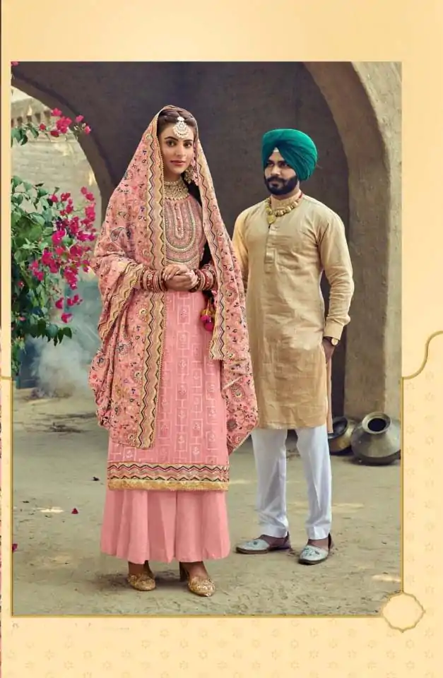 new-exclusive-peach-color-embroidery-work-sharara-suit