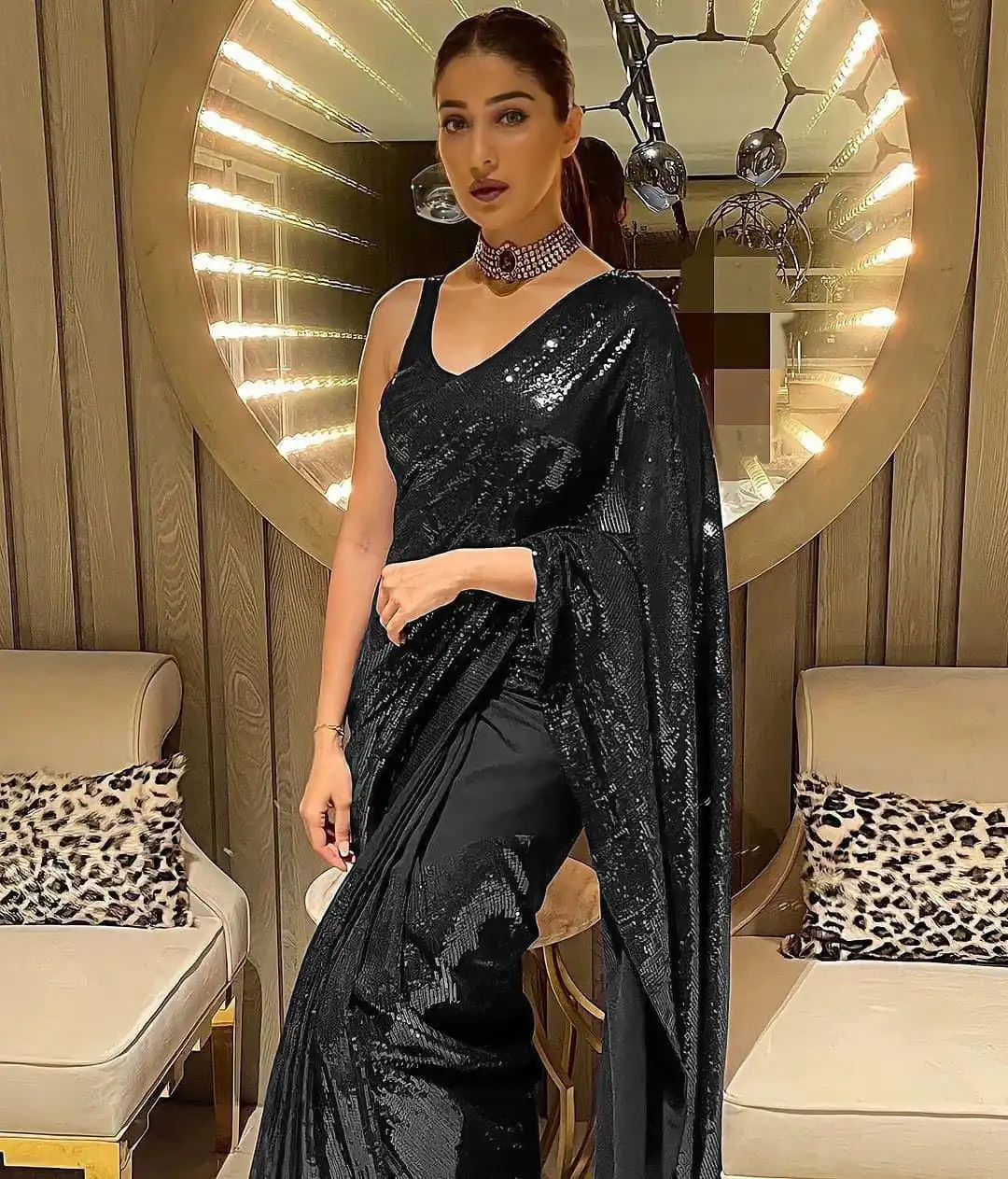 KT 176 Black Saree : Georgette Blouse : Benglori Silk Work : Fancy Sequence Work Wedding, Festive @1599/- Only | Sarees, Bollywood Sarees, Creative Sarees, Designer Sarees, Embroidered Sarees, Ethnic Saree, Party Wear Sarees