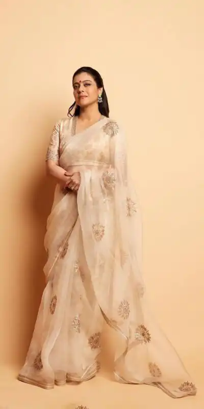 BT 1170 Cream Saree : Georgette Work : Embroidery With Sequence Work, Blouse : Banglory Silk Traditional Wear, Wedding Wear, Events Etc.@2099/- | Sarees, Bollywood Sarees, Creative Sarees, Designer Sarees, Embroidered Sarees, Modern Digital sarees