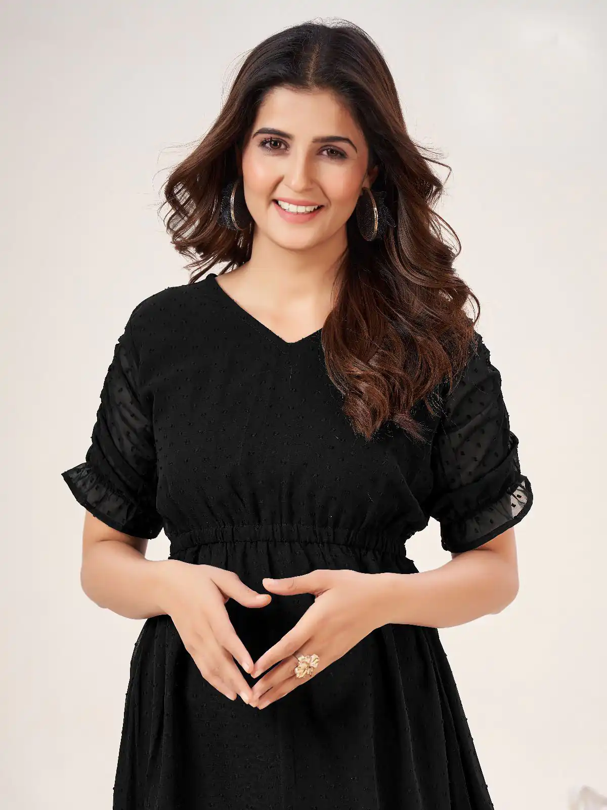 INLI Charming Black Color Heavy Georgette Butti Kurti Casual, Wedding, Party, Festive, Events Etc. Expected Delivery 4-6 Working Days @1299/- | Kurti, Bollywood Kurti, Creative Kurtis, Designer Kurti, Party Wear Kurti, Selfie Kurti