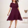Aesthetically Pleasing Wine Color Heavy Georgette Butti Kurti