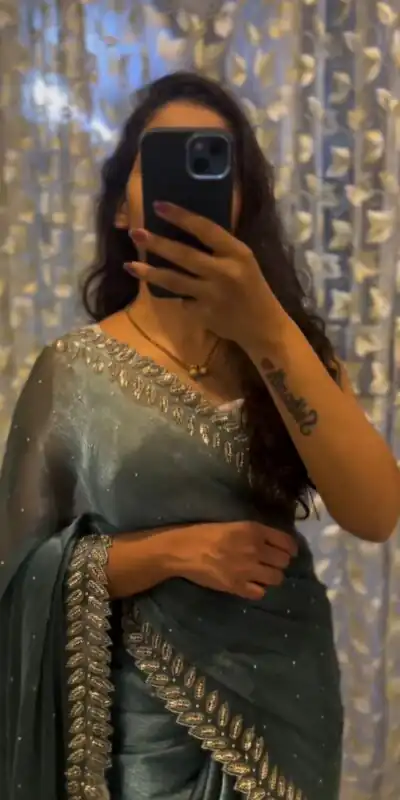 KD 459 Green Color Jimmy choo Thread Sequence Work Saree Casual, Party, Wedding, Festive, Events Etc.  Expected Delivery  4-6 Working Days @1750/- Only | Sarees, Bollywood Sarees, Creative Sarees, Designer Sarees, Embroidered Sarees, Ethnic Saree, Modern Digital sarees, Party Wear Sarees