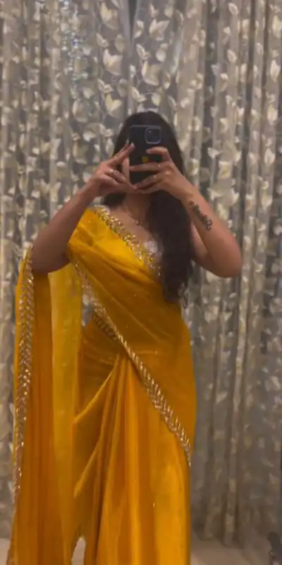 KD 459 Mustard Color Jimmy choo Thread Sequence Work Saree Casual, Party, Wedding, Festive, Events Etc. Expected Delivery 4-6 Working Days @1750/- Only | Sarees, Bollywood Sarees, Creative Sarees, Designer Sarees, Embroidered Sarees, Ethnic Saree, Modern Digital sarees, Party Wear Sarees