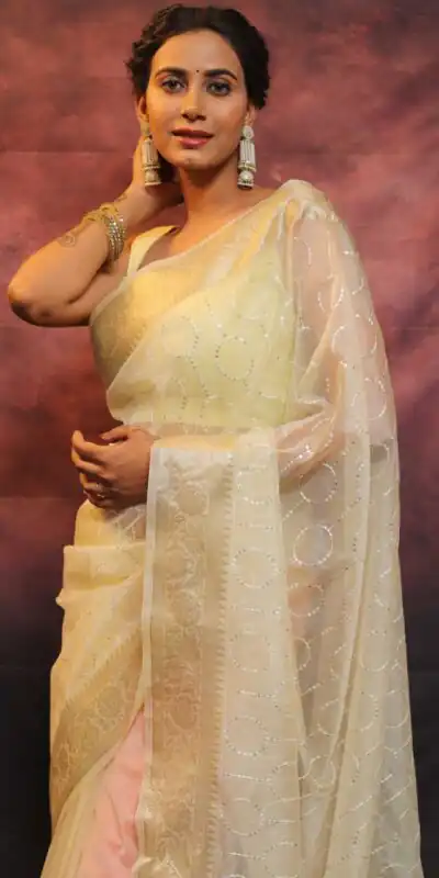 MS 438 White Color Nylon Organza Jacquard Multi Embroidered Saree Casual, Party Wear, Wedding, Events, Etc. Expected Delivery 4-6 Working Days 1599/- | Sarees, Bollywood Sarees, Creative Sarees, Designer Sarees, Embroidered Sarees, Ethnic Saree, Modern Digital sarees, Party Wear Sarees