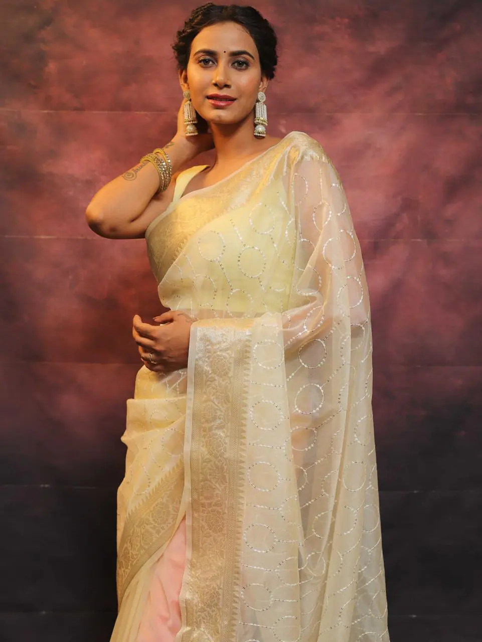 MS 438 White Color Nylon Organza Jacquard Multi Embroidered Saree Casual, Party Wear, Wedding, Events, Etc. Expected Delivery 4-6 Working Days 1599/- | Sarees, Bollywood Sarees, Creative Sarees, Designer Sarees, Embroidered Sarees, Ethnic Saree, Modern Digital sarees, Party Wear Sarees