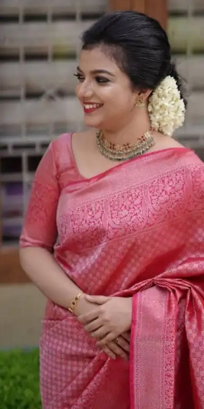 DDF-GAJRAJ Pink Color Soft Lichi Silk Ordinary Design Saree Casual, Party Wear, Events, Festivals Wear Etc. Expected Delivery 4-6 Working Days 1349/- | Sarees, Bollywood Sarees, Creative Sarees, Designer Sarees, Embroidered Sarees, Ethnic Saree, Modern Digital sarees, Party Wear Sarees