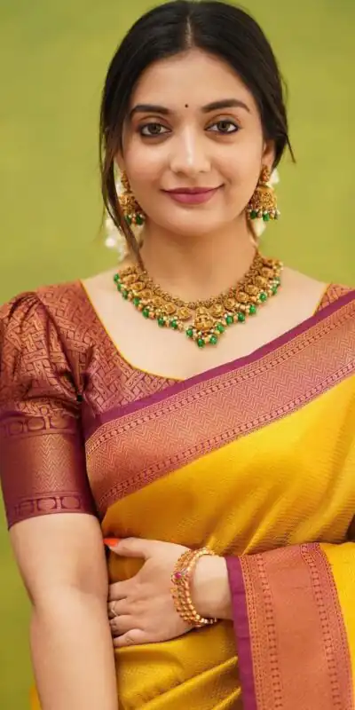 KP 4051 Yellow Color Soft Lichi Silk Cloth Rich Pallu All Over Saree Events Casual, Wedding, Festive, Events . Expected Delivery  4-6 Working Days @1399/- | Sarees, Bollywood Sarees, Creative Sarees, Designer Sarees, Embroidered Sarees, Ethnic Saree, Modern Digital sarees, Party Wear Sarees