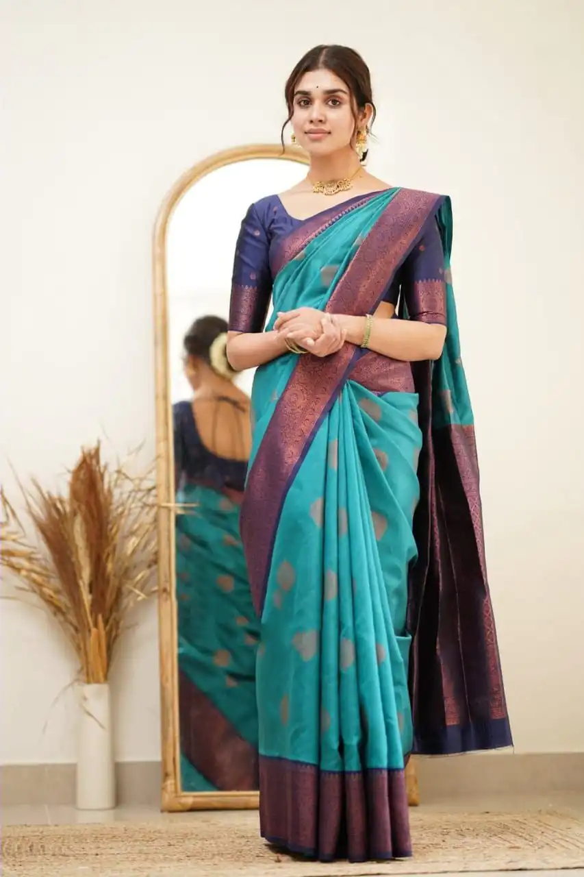 DDF 115 Blue Color Soft Lichi Silk Ordinary Design Rich Pallu Saree Casual, Party Wear, Events, Festivals Etc. Expected Delivery 4-6 Working Days 1499/ | Sarees, Bollywood Sarees, Creative Sarees, Designer Sarees, Embroidered Sarees, Ethnic Saree, Modern Digital sarees, Party Wear Sarees