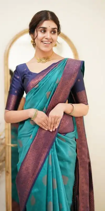 DDF 115 Blue Color Soft Lichi Silk Ordinary Design Rich Pallu Saree Casual, Party Wear, Events, Festivals Etc. Expected Delivery 4-6 Working Days 1499/ | Sarees, Bollywood Sarees, Creative Sarees, Designer Sarees, Embroidered Sarees, Ethnic Saree, Modern Digital sarees, Party Wear Sarees