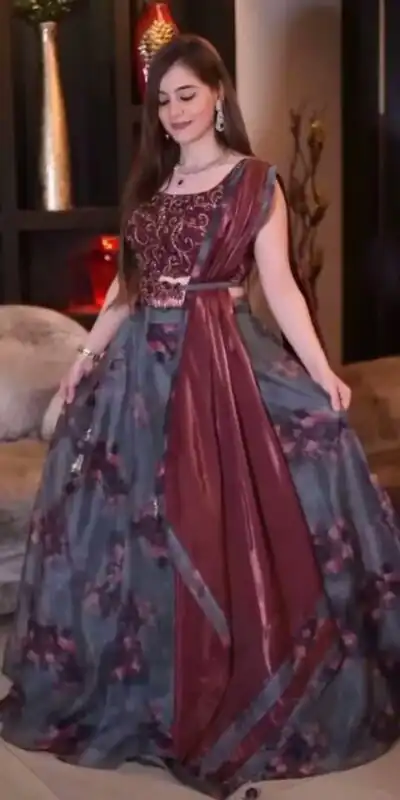 LG 362 Grey Lehenga : Organza Printed Embroidery Lehenga Choli Traditional Wear, Festive, Wedding, Events   Expected Delivery 4-6 Working Days @1999/- | Lehenga, Bollywood Lehenga, Creative Lehenga, Designer Lehenga, Embroidered Lehenga, Party Wear Lehenga