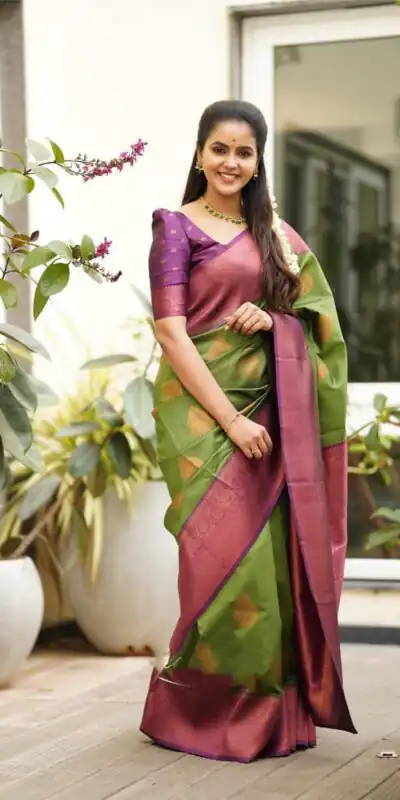 KP 4059 Green Color Soft Lichi Silk Cloth Rich Pallu All Over Saree Events Casual, Wedding, Festive, Events Etc. Expected Delivery  4-6 Working Days @1399/- | Sarees, Bollywood Sarees, Creative Sarees, Designer Sarees, Embroidered Sarees, Ethnic Saree, Modern Digital sarees, Party Wear Sarees