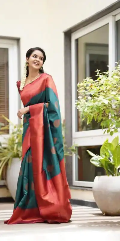KP 4059 Peacock Green Color Soft Lichi Silk Rich Pallu All Over Saree Events Casual, Wedding, Festive, Events Etc. Expected Delivery  4-6 Working Days @1399 | Sarees, Bollywood Sarees, Creative Sarees, Designer Sarees, Embroidered Sarees, Ethnic Saree, Modern Digital sarees, Party Wear Sarees