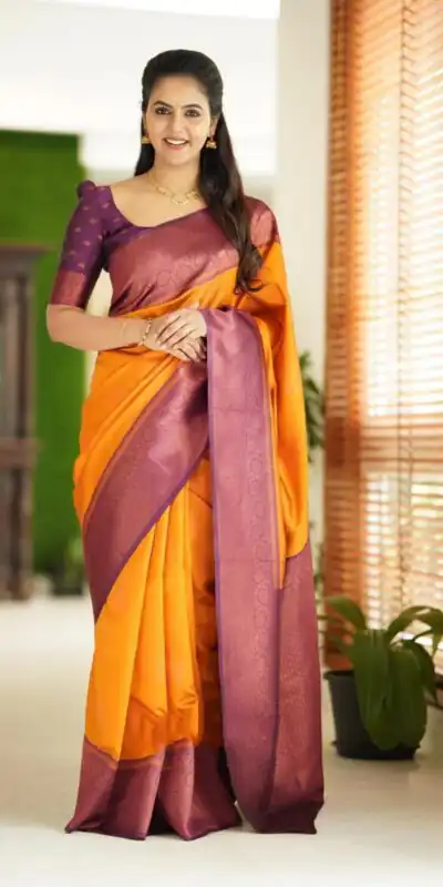 KP 4059 Yellow Color Soft Lichi Silk Cloth Rich Pallu All Over Saree Events Casual, Wedding, Festive, Events Etc. Expected Delivery  4-6 Working Days @1399/- | Sarees, Bollywood Sarees, Creative Sarees, Designer Sarees, Embroidered Sarees, Ethnic Saree, Modern Digital sarees, Party Wear Sarees