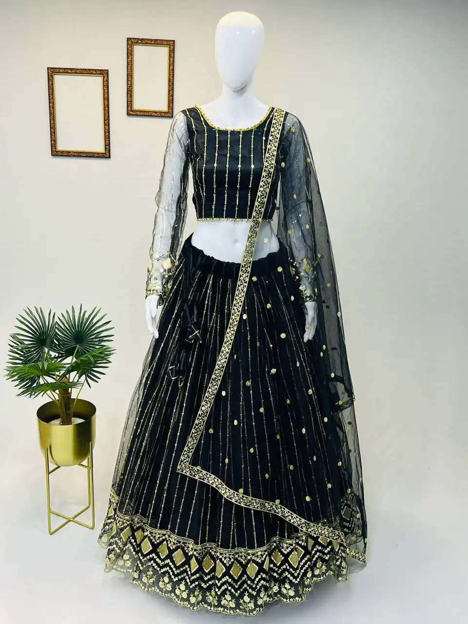 RC 237 Black Color Heavy Soft Net Embroidery Sequins Lehenga Choli Casual, Party Wedding, Festive, Events Etc. Delivery  4-6 Working Days 1899/- | Lehenga, Bollywood Lehenga, Creative Lehenga, Designer Lehenga, Embroidered Lehenga, Party Wear Lehenga