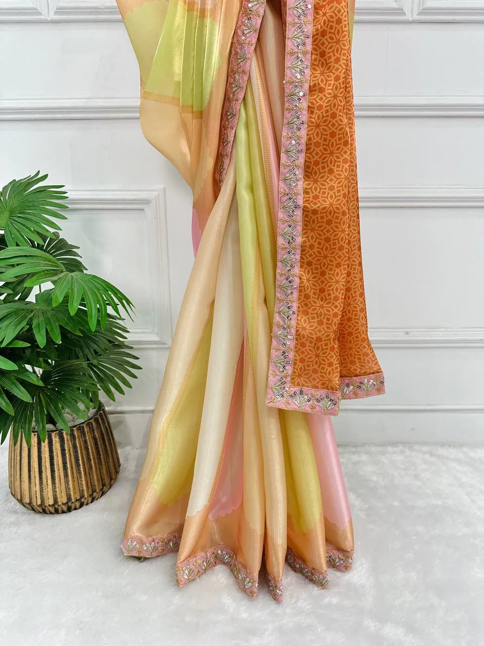 ST 467 Malty Color Jimmichu Digital Printed Embroidery Saree Casual, Wedding, Party, Festive, Events Etc. Expected Delivery 4-6 Working Days @1999/- | Sarees, Bollywood Sarees, Creative Sarees, Designer Sarees, Embroidered Sarees, Ethnic Saree, Modern Digital sarees, Party Wear Sarees