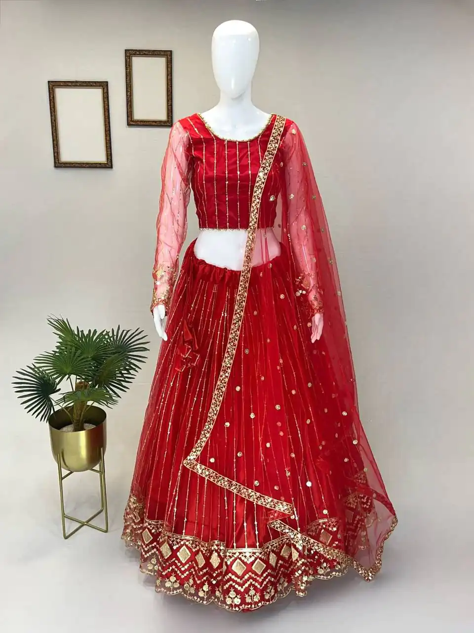 RC 237 Red Color Heavy Soft Net Embroidery Sequins Lehenga Choli Casual, Party Wedding, Festive, Events Etc. Delivery 4-6 Working Days 1899/- | Lehenga, Bollywood Lehenga, Creative Lehenga, Designer Lehenga, Embroidered Lehenga, Party Wear Lehenga