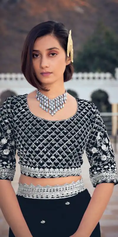 KT 244 Black  Color Bright Organza Silk Sequence Work Saree Blouse: Bangalore Silk Casual, Party Wear, Wedding   Expected Delivery 4-6 Working Days@1899/- | Sarees, Bollywood Sarees, Creative Sarees, Designer Sarees, Embroidered Sarees, Party Wear Sarees