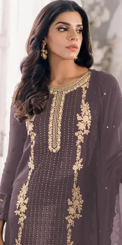 FC Mariya 1032 Coffee Heavy Georgette Embroidery Anarkali Suit Wedding, Party, Festive events, etc. Expected Delivery  4-6 Working Days @1949/- Only | Anarkali Suits, Bollywood Anarkali, Creative-Anarkali, Designer Anarkali, Embroidered Anarkali, Party Wear Anarkali