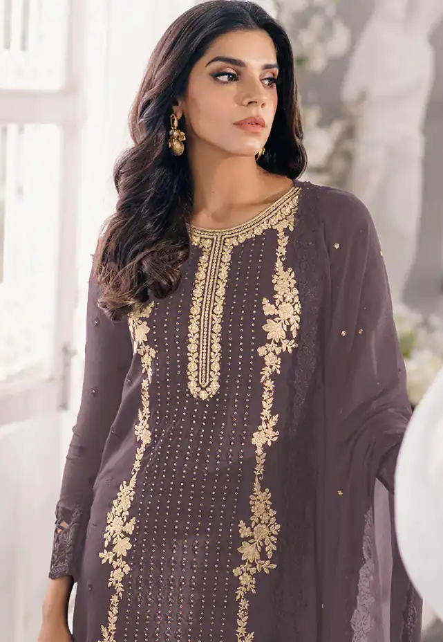 FC Mariya 1032 Coffee Heavy Georgette Embroidery Anarkali Suit Wedding, Party, Festive events, etc. Expected Delivery 4-6 Working Days @1949/- Only | Anarkali Suits, Bollywood Anarkali, Creative-Anarkali, Designer Anarkali, Embroidered Anarkali, Party Wear Anarkali