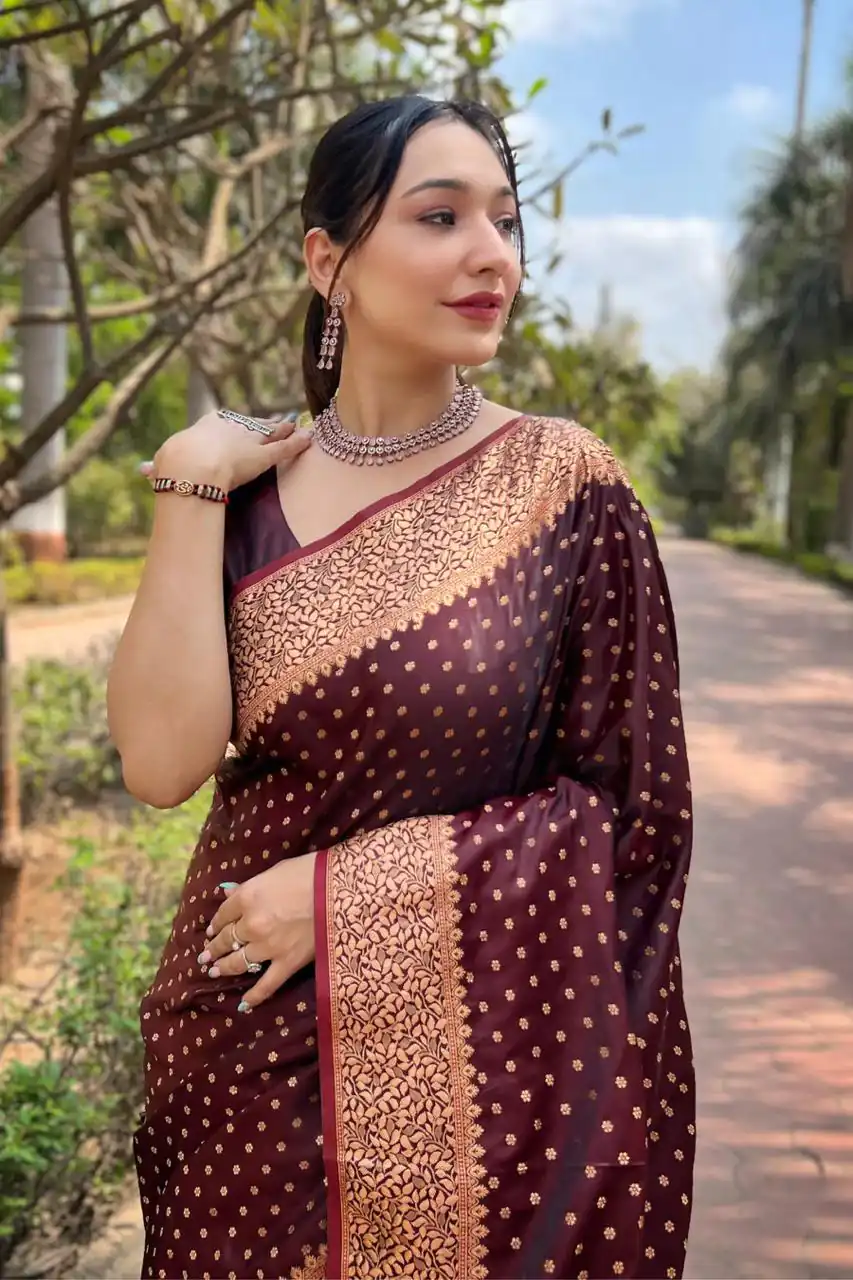MS 436 Maroon Color Soft Lichi Silk Border And Rich Pallu Saree Casual, Party Wear, Wedding, Events, Etc. Expected Delivery 4-6 Working Days 1399/- | Sarees, Bollywood Sarees, Creative Sarees, Designer Sarees, Embroidered Sarees, Ethnic Saree, Modern Digital sarees, Party Wear Sarees