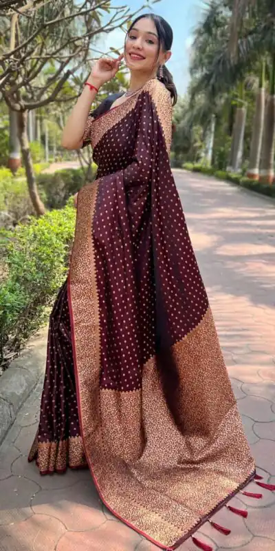 MS 436 Maroon Color Soft Lichi Silk Border And Rich Pallu Saree Casual, Party Wear, Wedding, Events, Etc. Expected Delivery 4-6 Working Days 1399/- | Sarees, Bollywood Sarees, Creative Sarees, Designer Sarees, Embroidered Sarees, Ethnic Saree, Modern Digital sarees, Party Wear Sarees