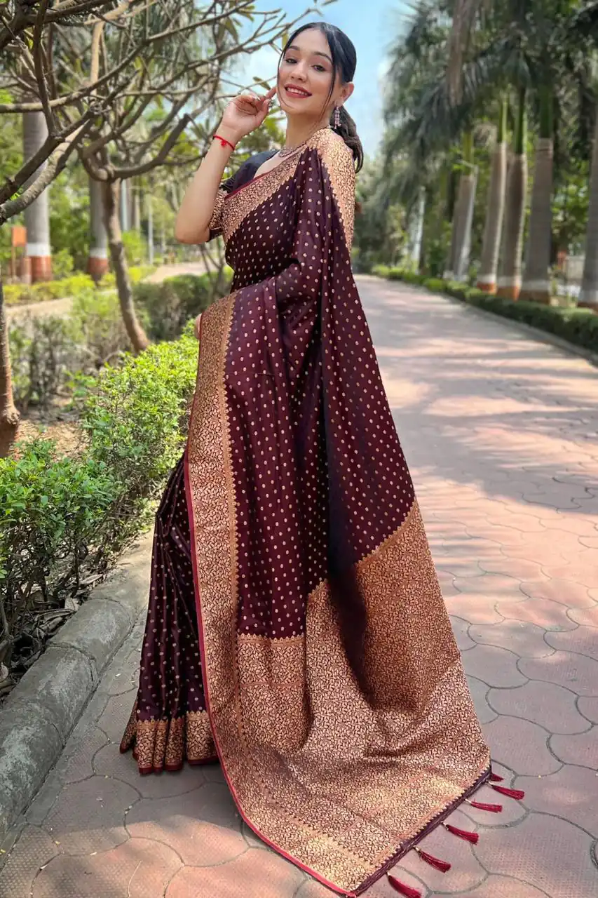 MS 436 Maroon Color Soft Lichi Silk Border And Rich Pallu Saree Casual, Party Wear, Wedding, Events, Etc. Expected Delivery 4-6 Working Days 1399/- | Sarees, Bollywood Sarees, Creative Sarees, Designer Sarees, Embroidered Sarees, Ethnic Saree, Modern Digital sarees, Party Wear Sarees