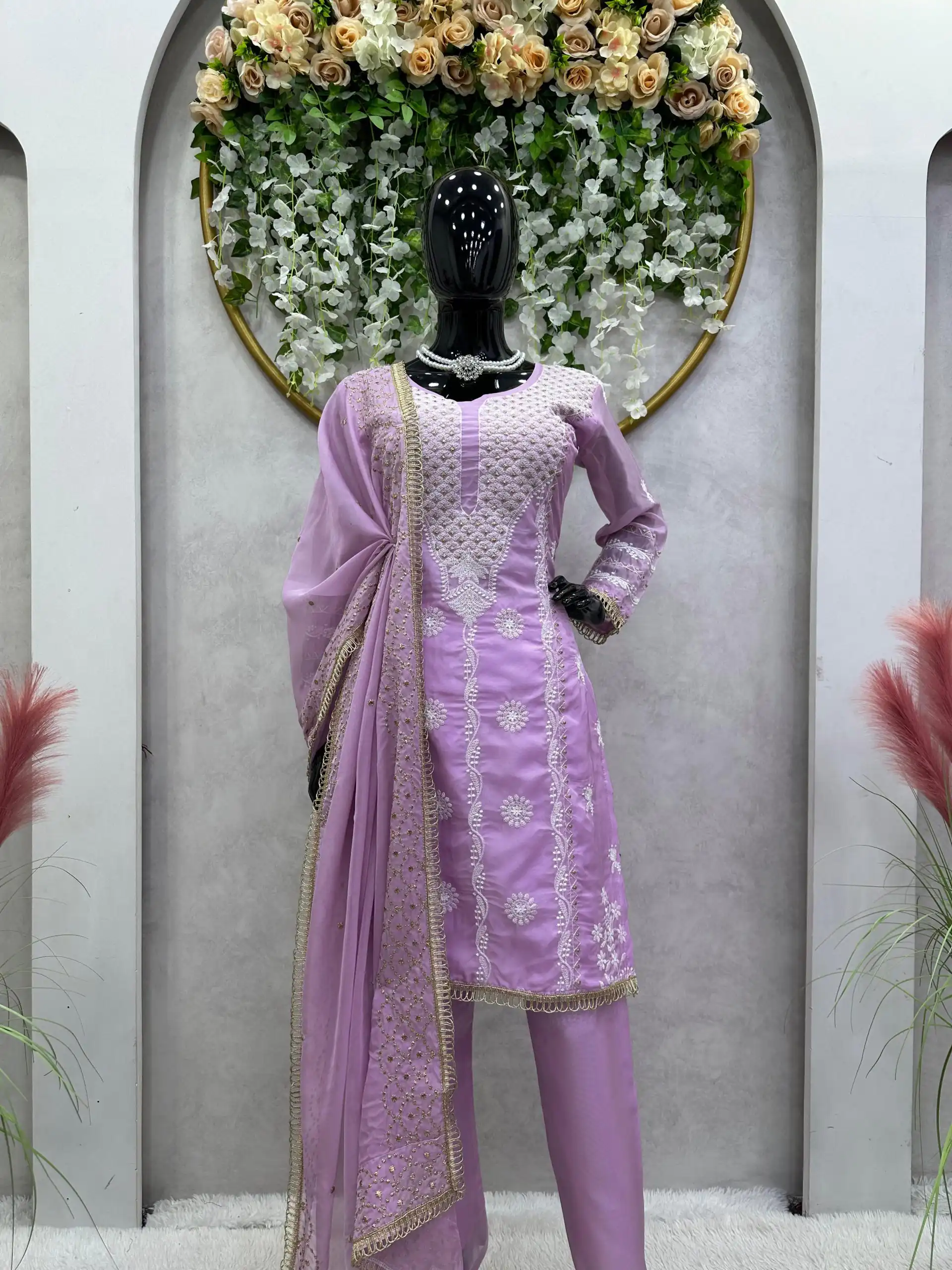  RTC 5689 Purple Color Tabby Organza Thread Sequence Work Kurti Casual, Wedding, Party, Festive, Events Etc. Expected Delivery 4-6 Working Days @1999/- | Kurti, Bollywood Kurti, Creative Kurtis, Designer Kurti, Party Wear Kurti, Selfie Kurti